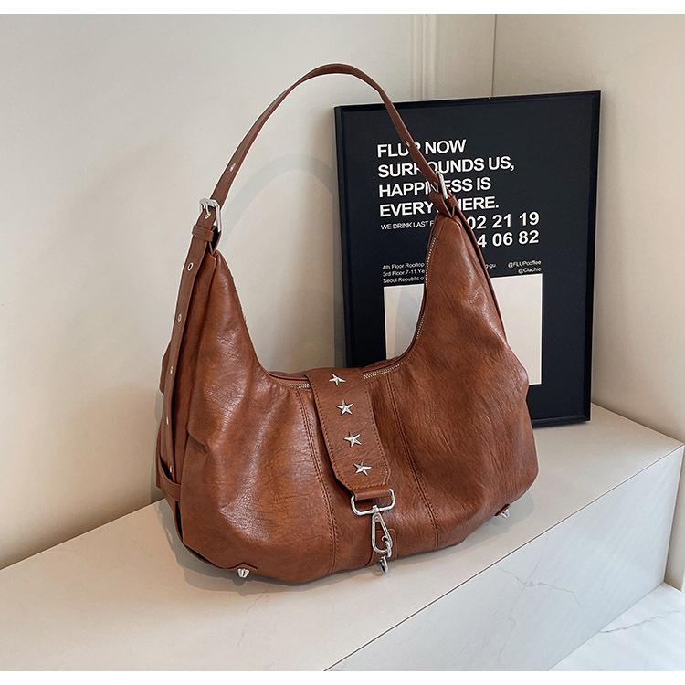 Large Capacity Bag for Women – Casual Fashionable Retro Crossbody Bag with Shoulder Strap – High-End Style Dumpling Bag Trend