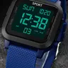 Fashionable Simple Sport Watch for Men and Women, Modern Trendy Sportive Digital Watch, Outdoor Essential, Suitable for Sports and Daily Wear, Full LED Functionality, Multifunctional Watch, Luminous Alarm Wristwatch, Wristwatches