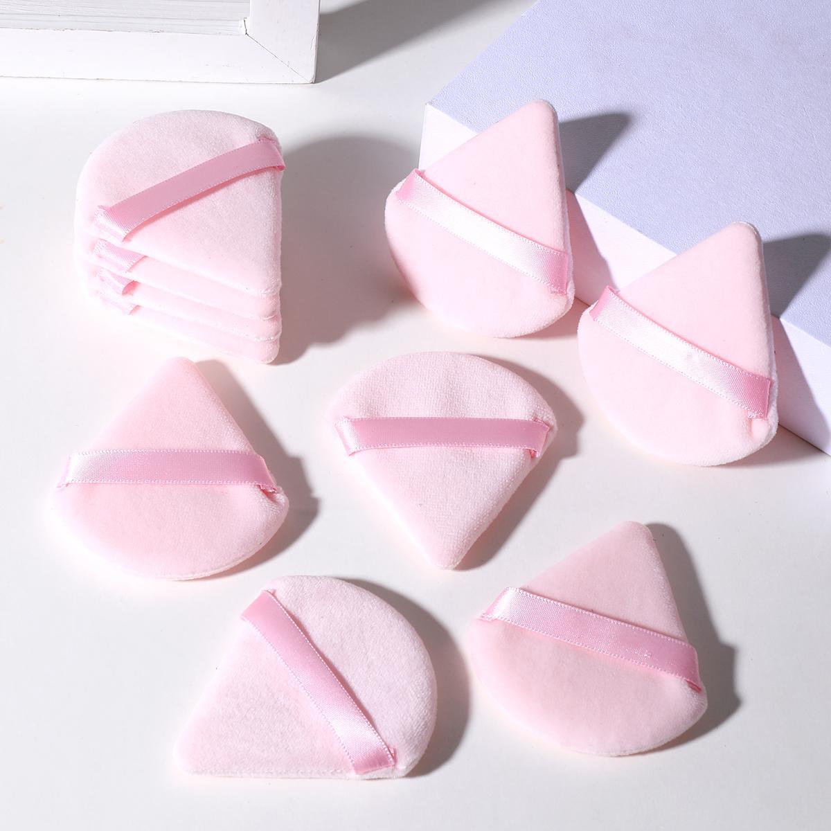 Triangle Powder Puff, 10pcs Soft Makeup Sponge Puff for Liquid Foundation, Face & Body Powder, Cream, Blending & Facial Detailing, Beauty Makeup Cosmetic Tool