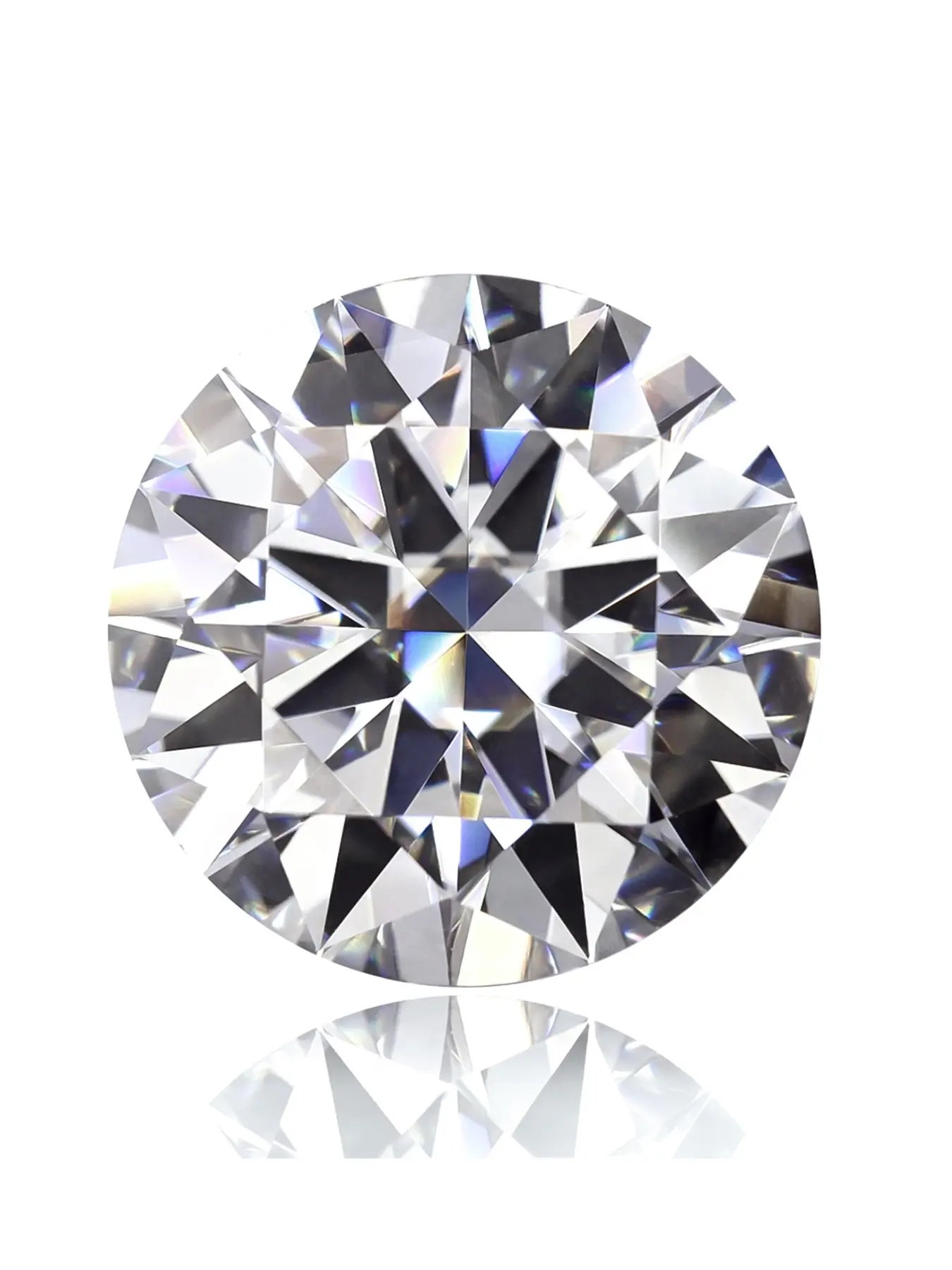 Moissanite Gemstone, Classic Round Cut, High Clarity D Color Vvs1, Ideal for Rings, Pendants, Earrings, DIY Jewelry Making, Artificial Moissanite
