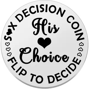 Funny Valentines Day Gifts  Men Women Anniversary Birthday  Boyfriend Girlfriend Husband Wife Wedding Engagement Christmas Gift  Him Her Pocket Love Token Double-Sided Decision Coin