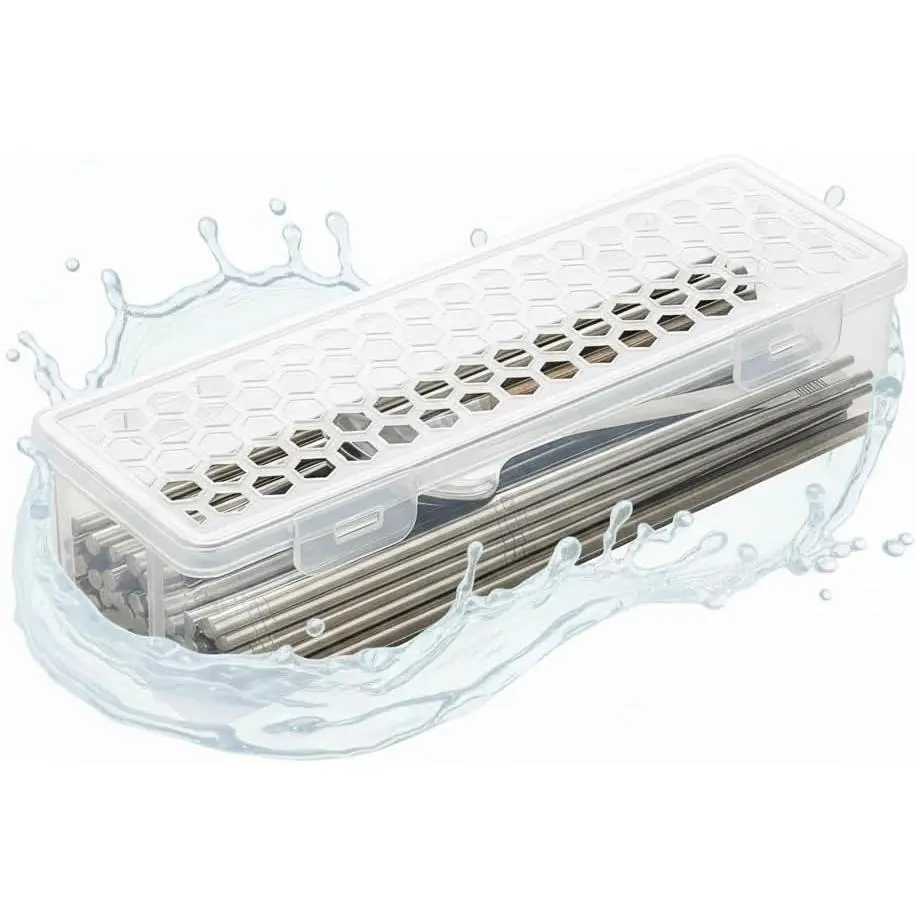 Dishwasher Basket for Small Items, Dishwasher Silverware Holder for Chopstick, , Scoops, Ideal for Small Utensils for Washing, Drying, or Storing (Rectangular)