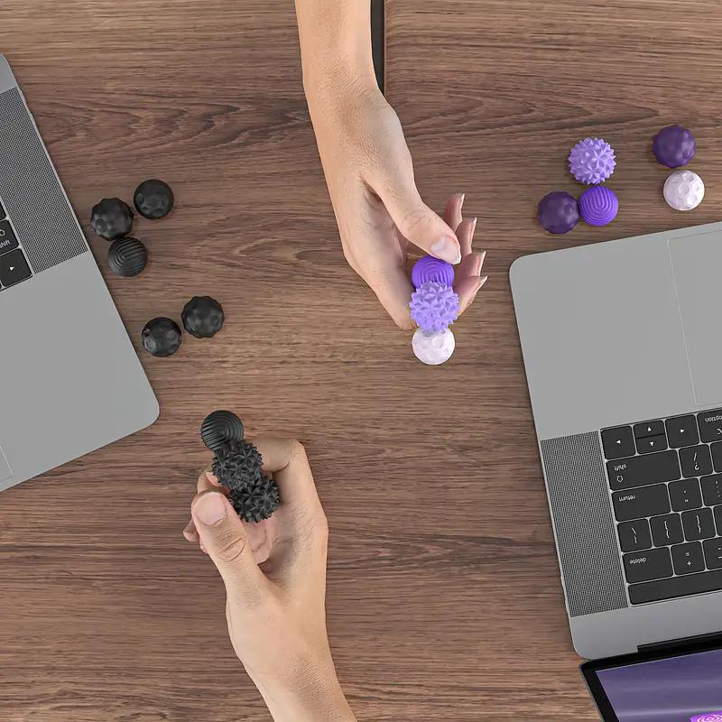 Silicone Magnetic Fidget Ball Set, 8pcs/set Fidget Relaxation Toys with Elastic Texture & Assorted Colors, Stress Relief Toys for Adults & Teens, Sensory Bundle, Stress Relief Fidgeting, Stress Relief Gadgets, Stress Relief Tools, Sensory Stress Reliever