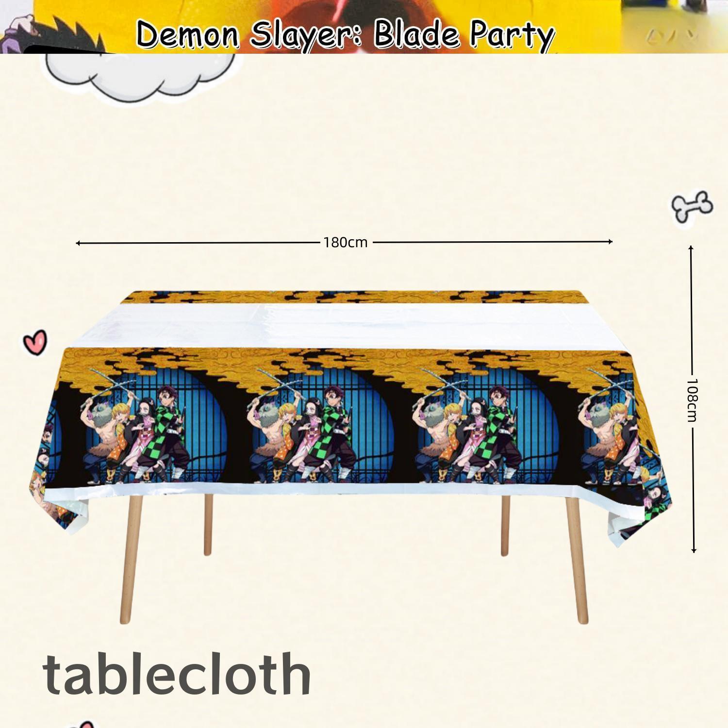 Demon Slayer Birthday Party Decor Kimetsu No Yaiba Tableware Tablecloth Plate Cup Balloon Baby Shower Kids Favors Party Supplies Demon Slayer Birthday Party Decor Kimetsu No Yaiba Tableware Tablecloth Plate Cup Balloon Baby Shower Kids Favors Party Supplies