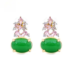 Vintage Customized Earrings Waterproof Ear Women Fashion Qingshe High-end Style Jewelry Women's Earrings