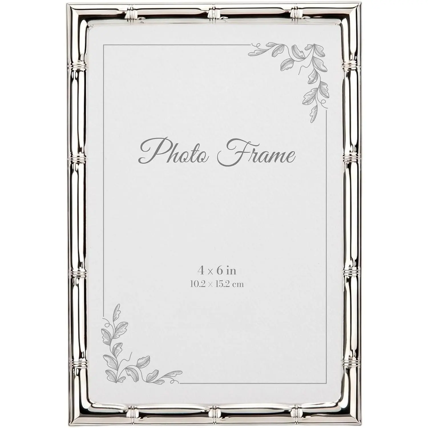 4x6  Picture Frames, Metal  Design with Glass &   | Elegant Photo Display for Wall and Tabletop Desk  Office Wedding Frame Housewarming  Decor