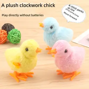 Hot-selling internet-famous wind-up chicken, realistic wind-up jumping chicken, TikTok-style children's toy, cute internet-famous chicken