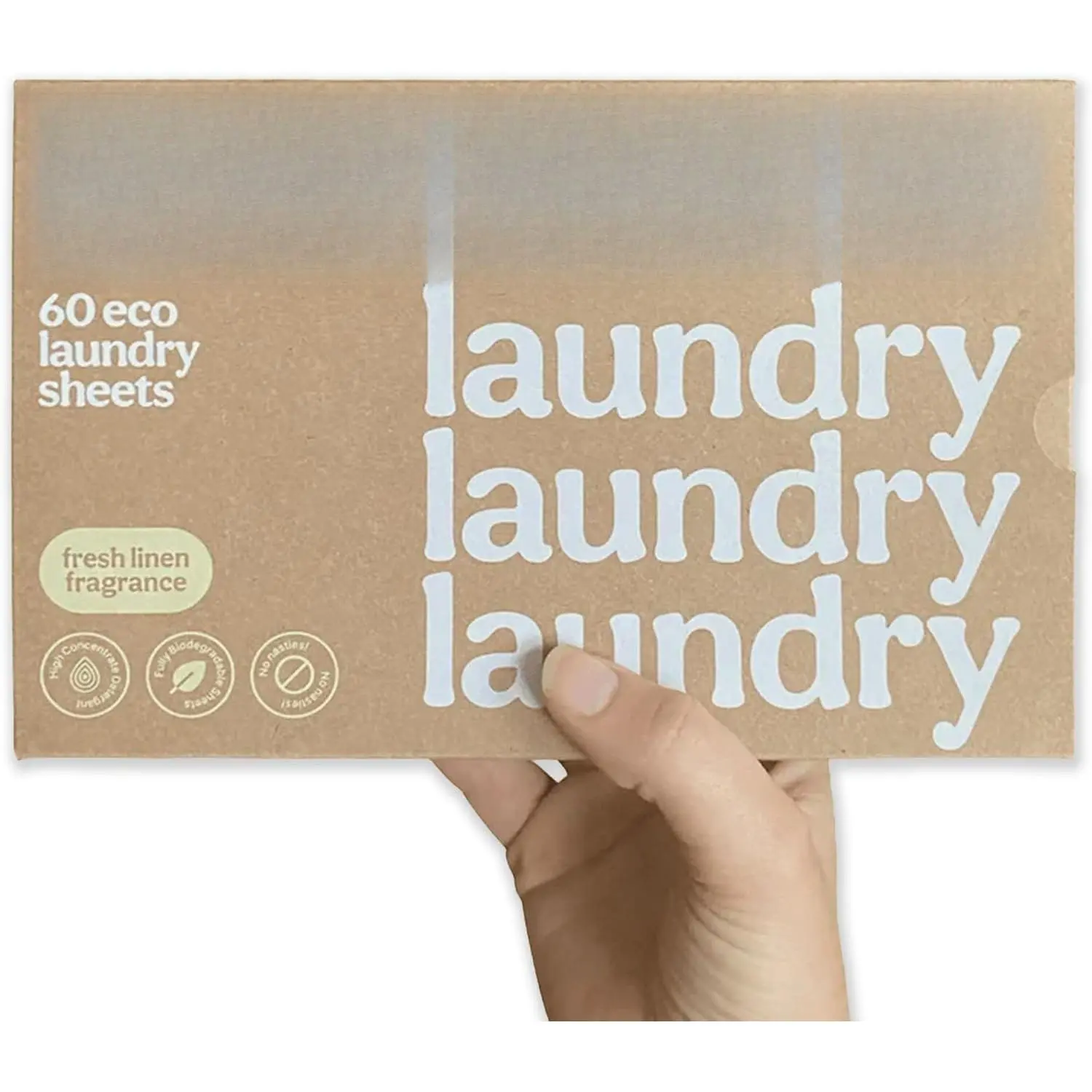 ™ Laundry Detergent Sheets –  Linen Scent, Up to 120 Loads –  Plastic-Free Laundry Sheets, , Washing Detergent Sheets, Travel-Friendly Laundry Sheets