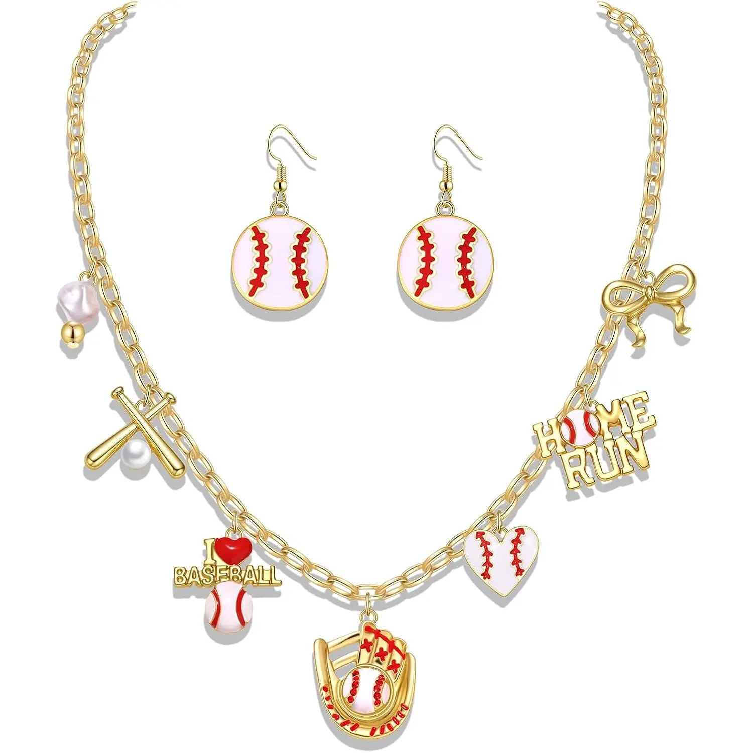 Day SOCCER Necklace Earrings set for Women Soccer neacklace  Day Outfits  Accessories  Gifts