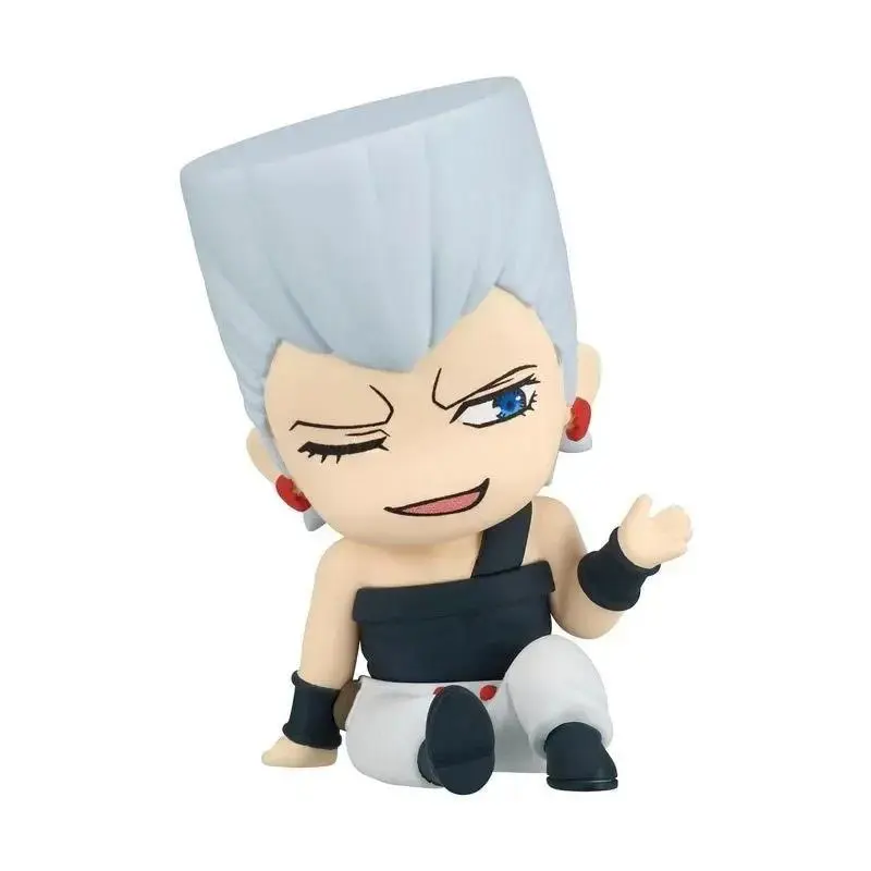 4pcs/Set Jojo Stardust Crusaders Shoulder Sleeping Figures Big Head Chibi Jotaro Kakyoin Polnareff Iggy Anime Gashapon Toy Gifts