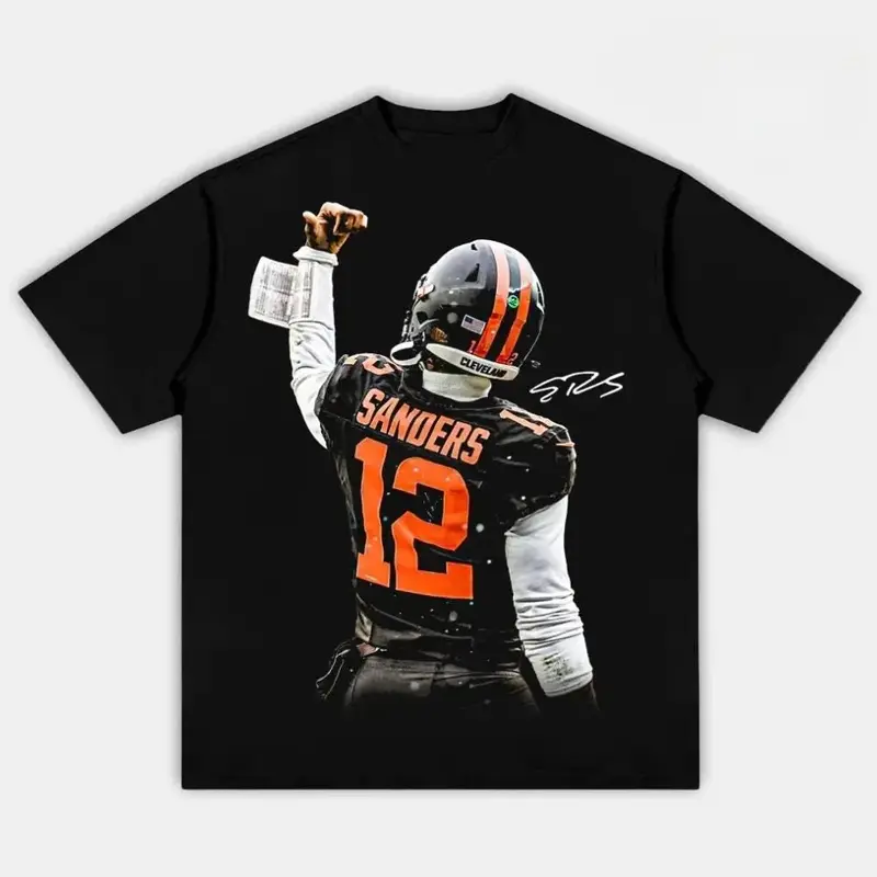 Shedeur Sanders Legendary Cleveland Football Shirt, Sanders 12 Adult & Youth Tee, Fan Graphic T-Shirt, Game Day Football Merch