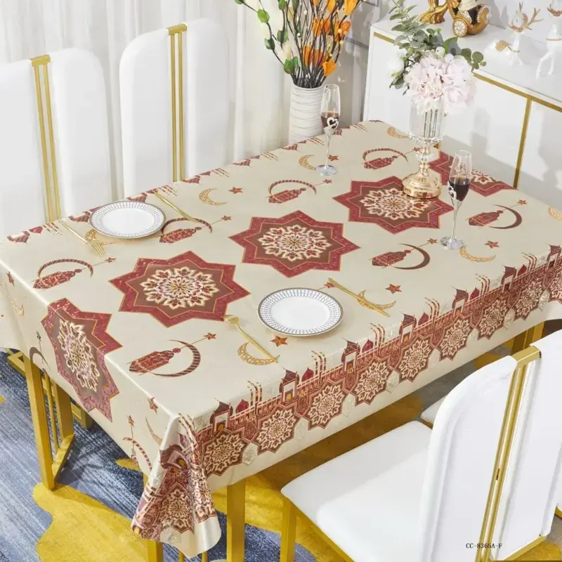 Heavy Duty Vinyl Tablecloth with Polyester Backing Waterproof Oil-Proof Plastic Table Cloth Stain-Resistant Wipeable Rectangle or Square Table Cover for Indoor and Outdoor, Gifts