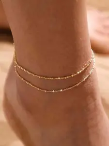 Minimalist Waterproof Stainless Steel Bead Anklet, Romantic Gift for Girlfriend, Perfect for Beach, Party, Swimming, Daily Wear