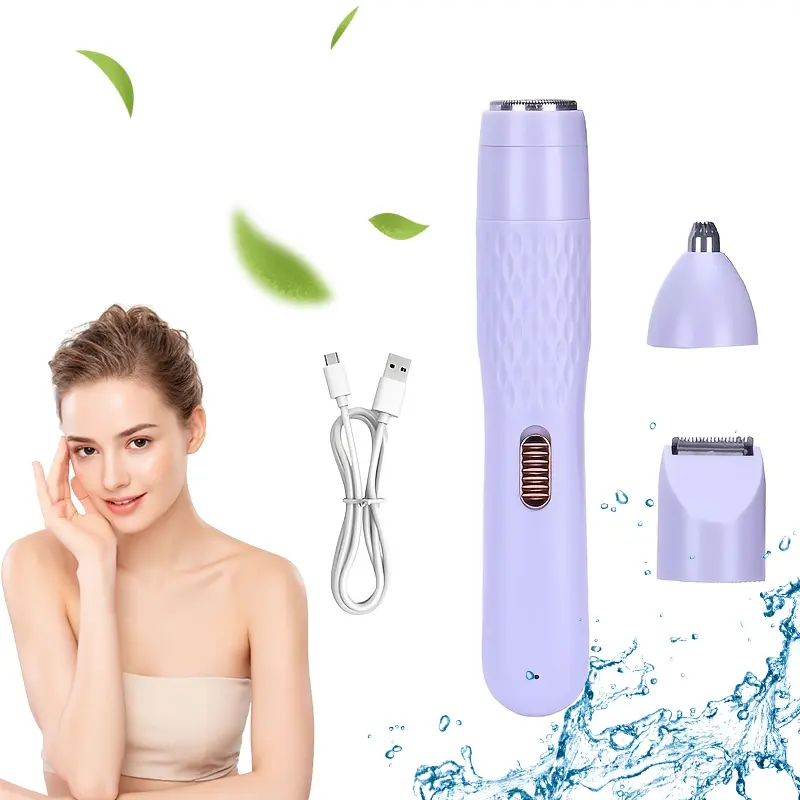 New 3-in-1 electric hair removal set - a multifunctional hair removal device for bikinis, nose hair, face, legs, and armpits, suitable for holiday gift giving