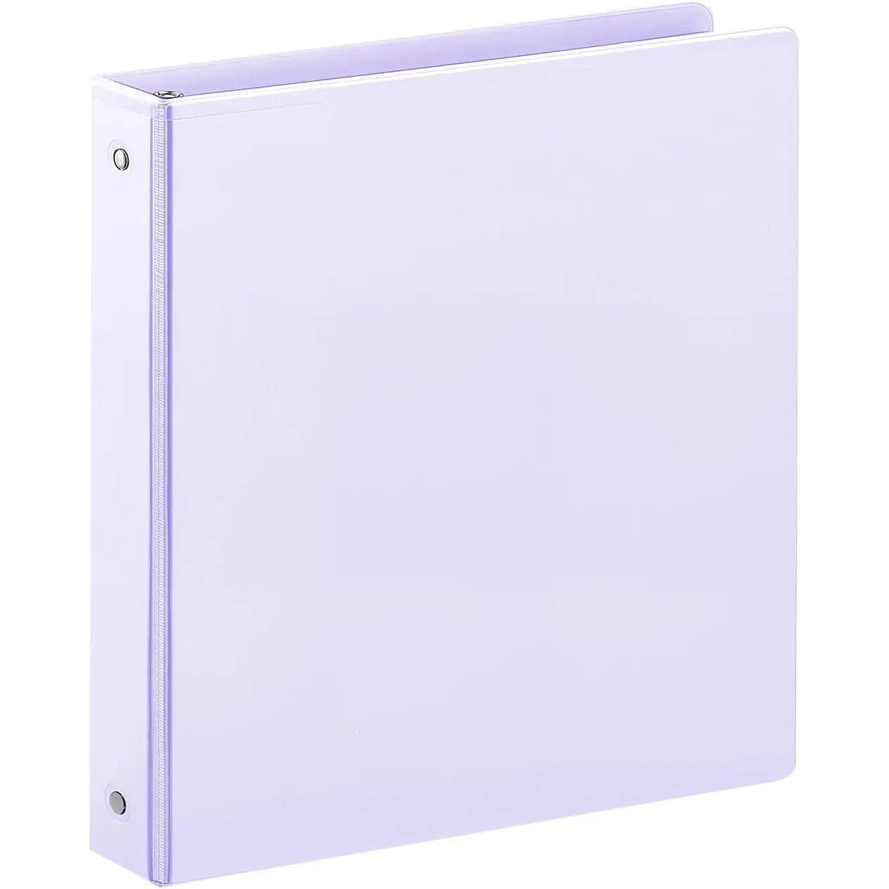 1 Inch 3 Ring Binder, Clear 1'' View Presentation Binders with 2 Pockets, Fits 8.5 x 11 Letter Size, Durable Polypropylene, Non-Stick & PVC-Free for School, Office &  (Pastel )