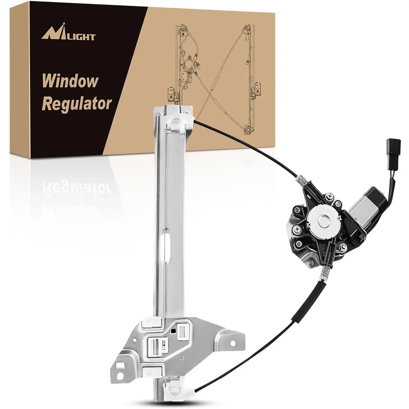 Nilight Power Window Regulator/Motor Compatible with 2006 2007 2008 2009 2010 2011 2012 2013 Chevrolet Impala/Impala Limited 2014 2015 2016 Rear Passenger Side 748-511, Power Window Motor Auto Automotive Car Accessories Vehicle, Vehicle Accessories, Iron,