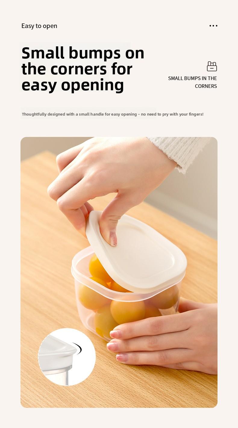 FaSoLa Refrigerator Storage Box for Scallions, Green Onions, and Coriander, Specialized Fresh-Keeping Box, Kitchen Food-Grade Sealed Box for Scallions, Ginger, and Garlic