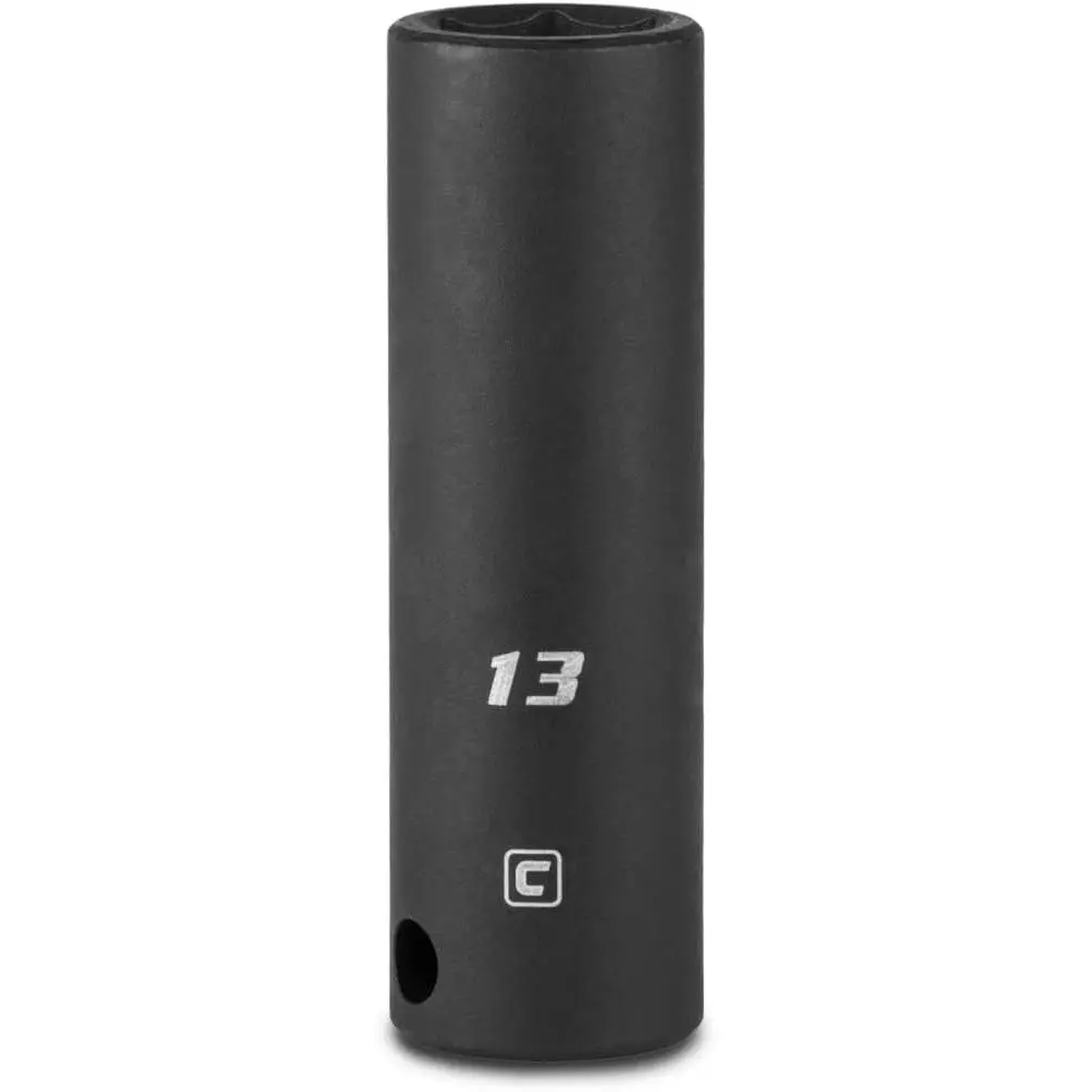Metric Size 13 mm Deep Socket - 3/8-Inch Drive Type, 6-Point, Ideal for Torque Work