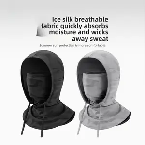 Ice silk cooling full face mask, outdoor sports unisex UV protection windproof neck gaiter scarf for outdoor motorcycle fishing