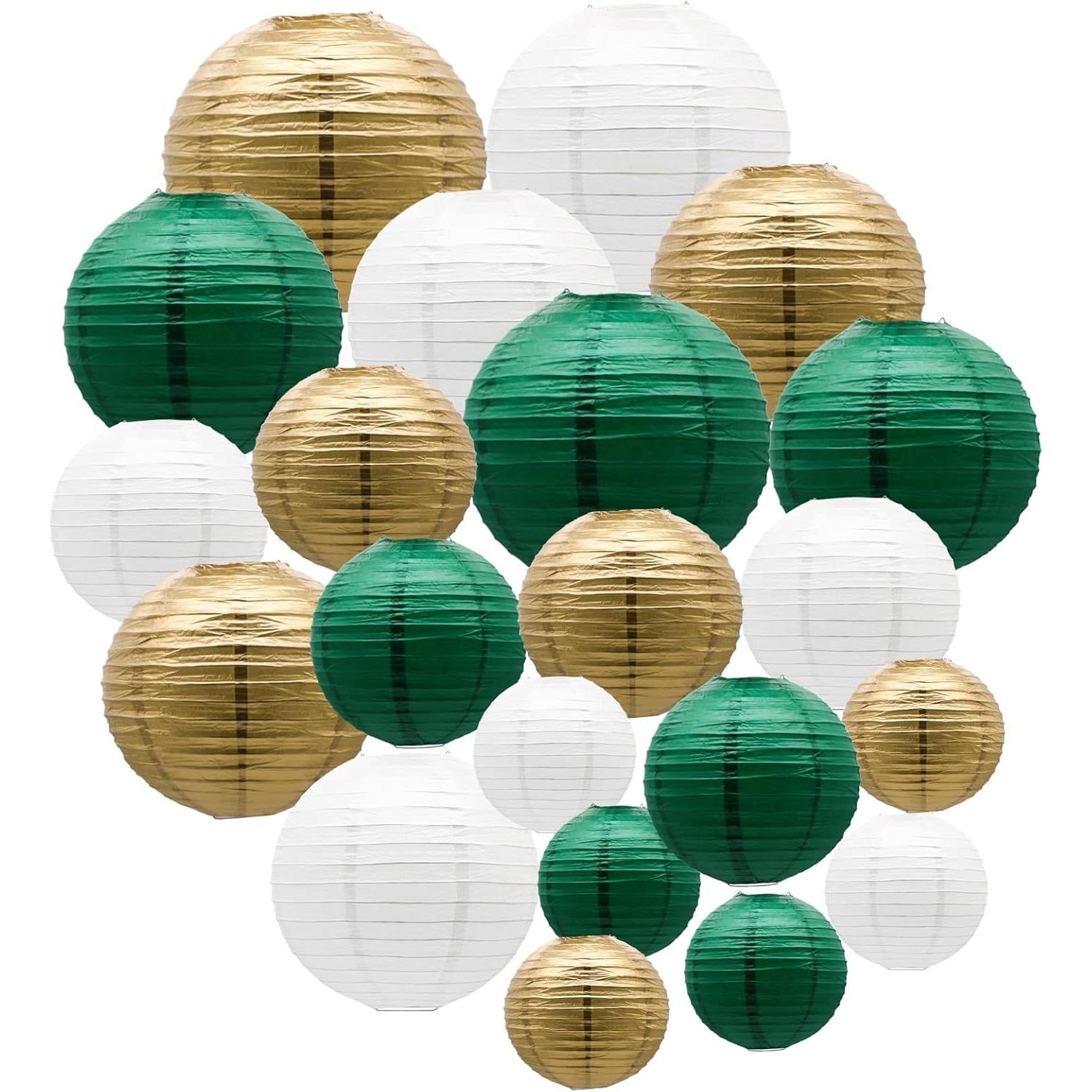 21PCS Paper Lantern Wedding Decoration Set, Assorted Sizes Hanging Paper Lantern, Reusable Easy Assemble, For New Year Christmas Halloween Birthday Shower Party Favor Supplies (10/8/6/4inch) - Home Improvement.