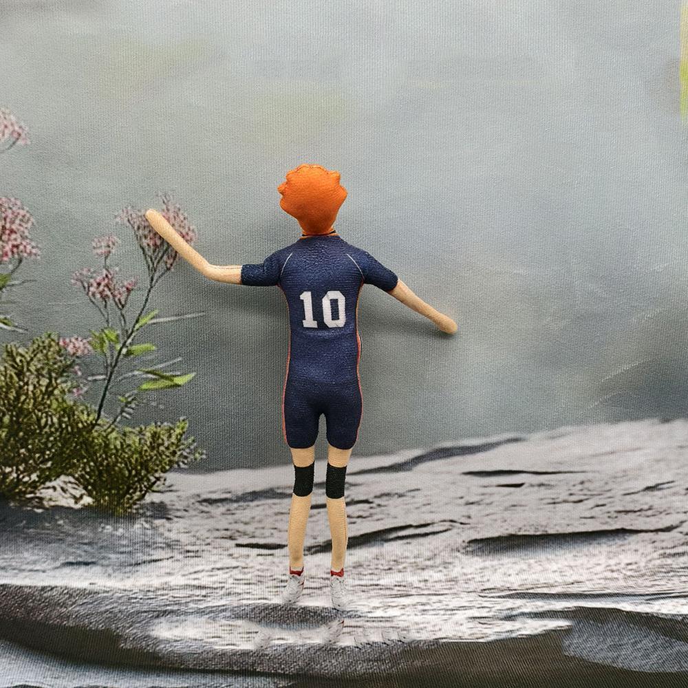 Anime Haikyuu Hinata Shoyo Kozume Kenma Cosplay Keychain Plush Cotton Doll Slender Twistable Shape Room Decoration Festival Gift