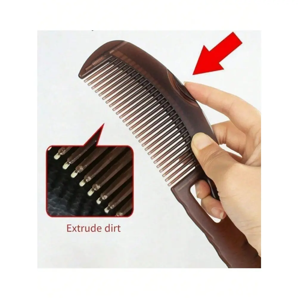 1pc Anti-Dandruff Comb, Multi-Functional Energy Comb, Hollow-Tooth Hairbrush, Used For Scalp Massage/Removing Dandruff/Dirt, Reducing Scalp Itching/Oil, Scalp Care Comb, Suitable For Women And Men, Energy Massage Comb