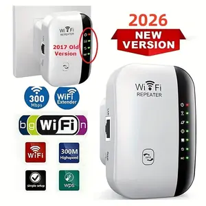 Wireless WiFi Repeater Extender, Network Enhancer Signal Booster Router, Home Use New Model, Improve Internet Coverage, Easy Setup