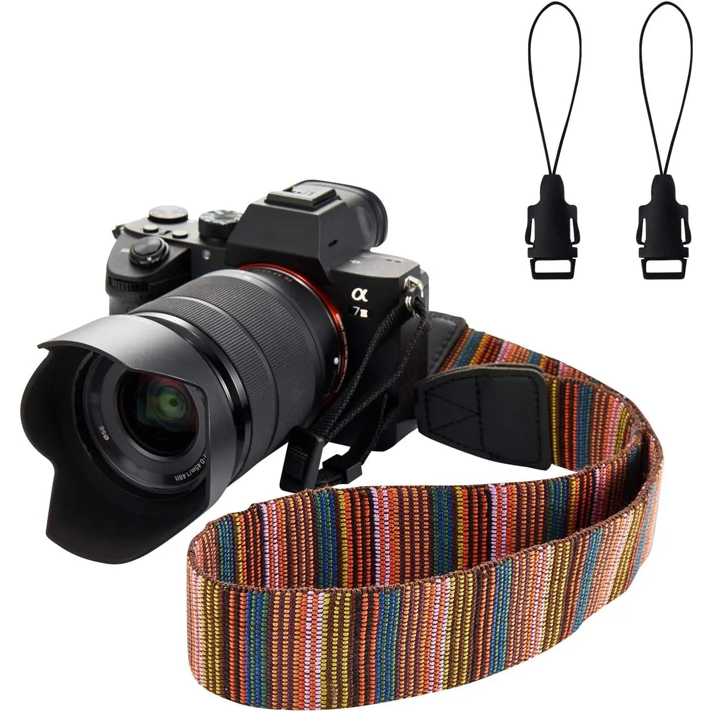 Camera Strap Canvas Multicolor  Strap with Release Buckles | Adjustable    Carrying Strap with Quick Release Buckles for DSLR SLR  Digital Cameras