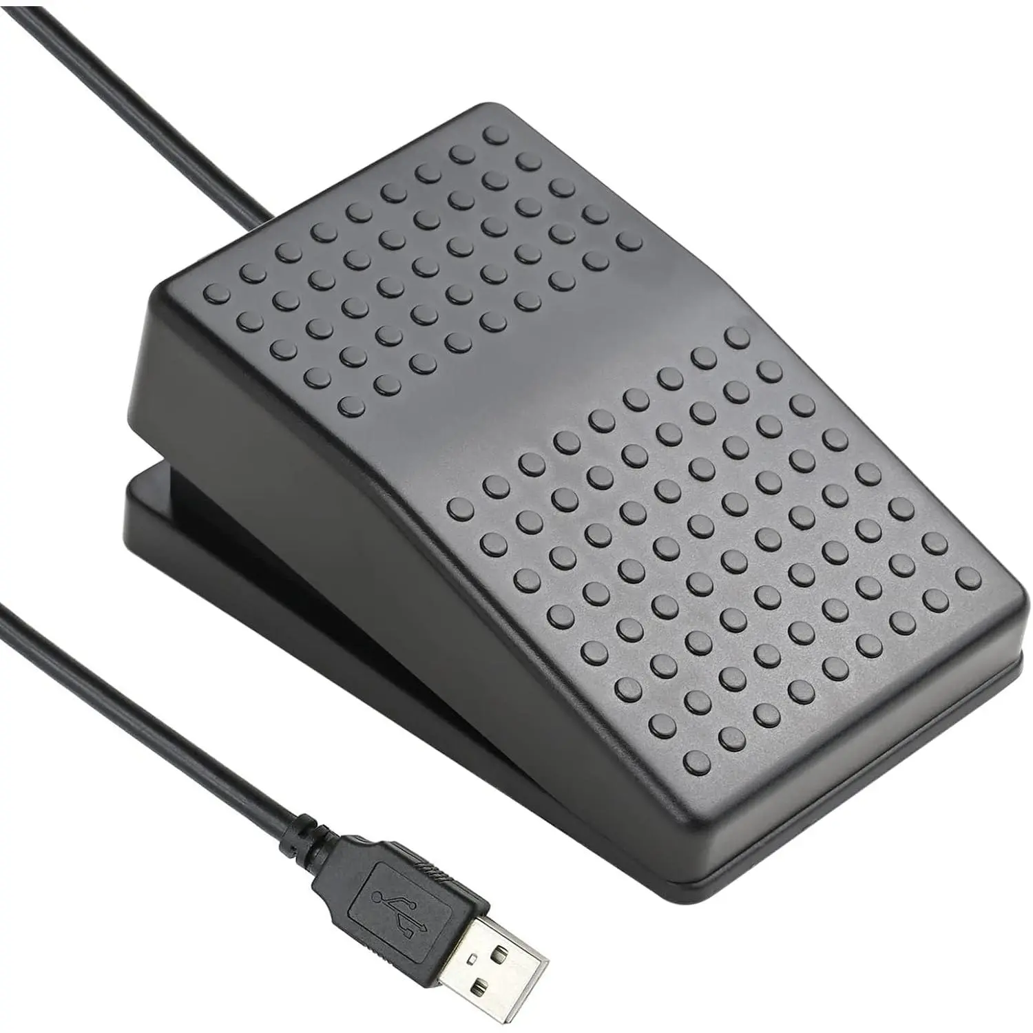 Upgraded USB foot switch, single-pedal mechanical control foot switch, used for mouse and keyboard shortcut key combination simulator, program page turner, game recording HID