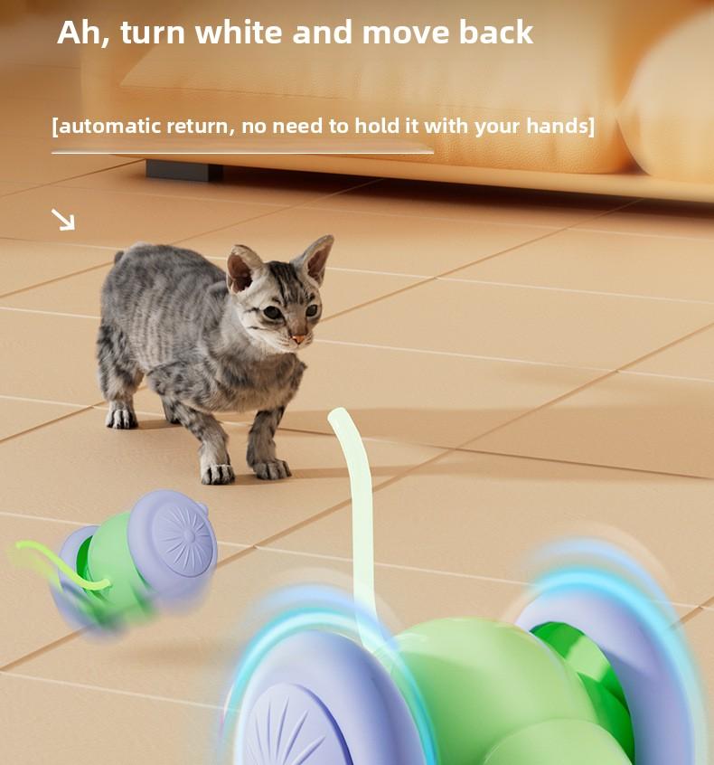 Pet toy - Self-amusement device to relieve boredom for cats.Electric mouse, intelligent running vehicle.Cat and mouse toy "Mimi"