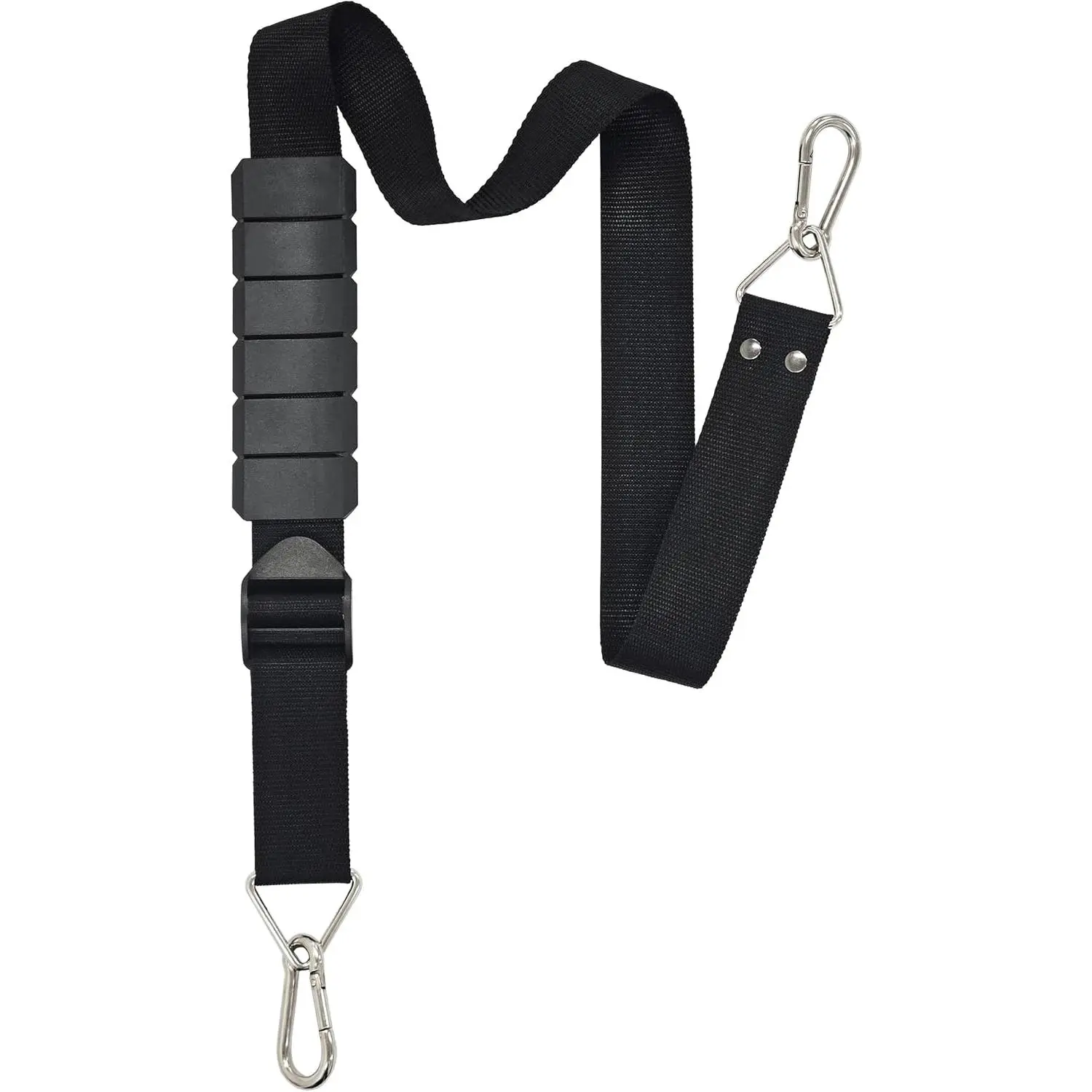 Heavy Duty  Strap, Supports Weight up to 100 lbs, Adjustable 48" to 74", Multi-Purpose  Belt with Metal Carabiners for Moving Straps &  for Bags and Luggages