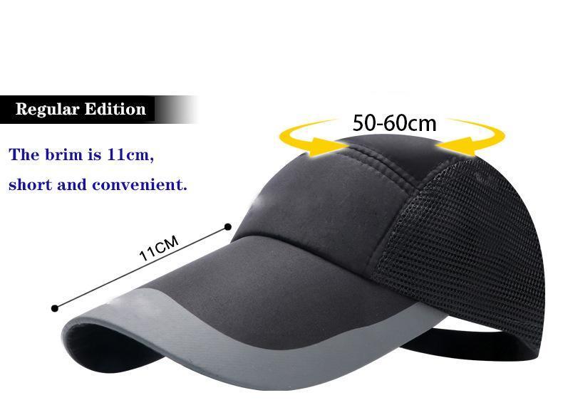 Spring and Summer Outdoor Work Mountaineering Fishing 14cm Long Brim Quick Drying Breathable Baseball Cap Visors