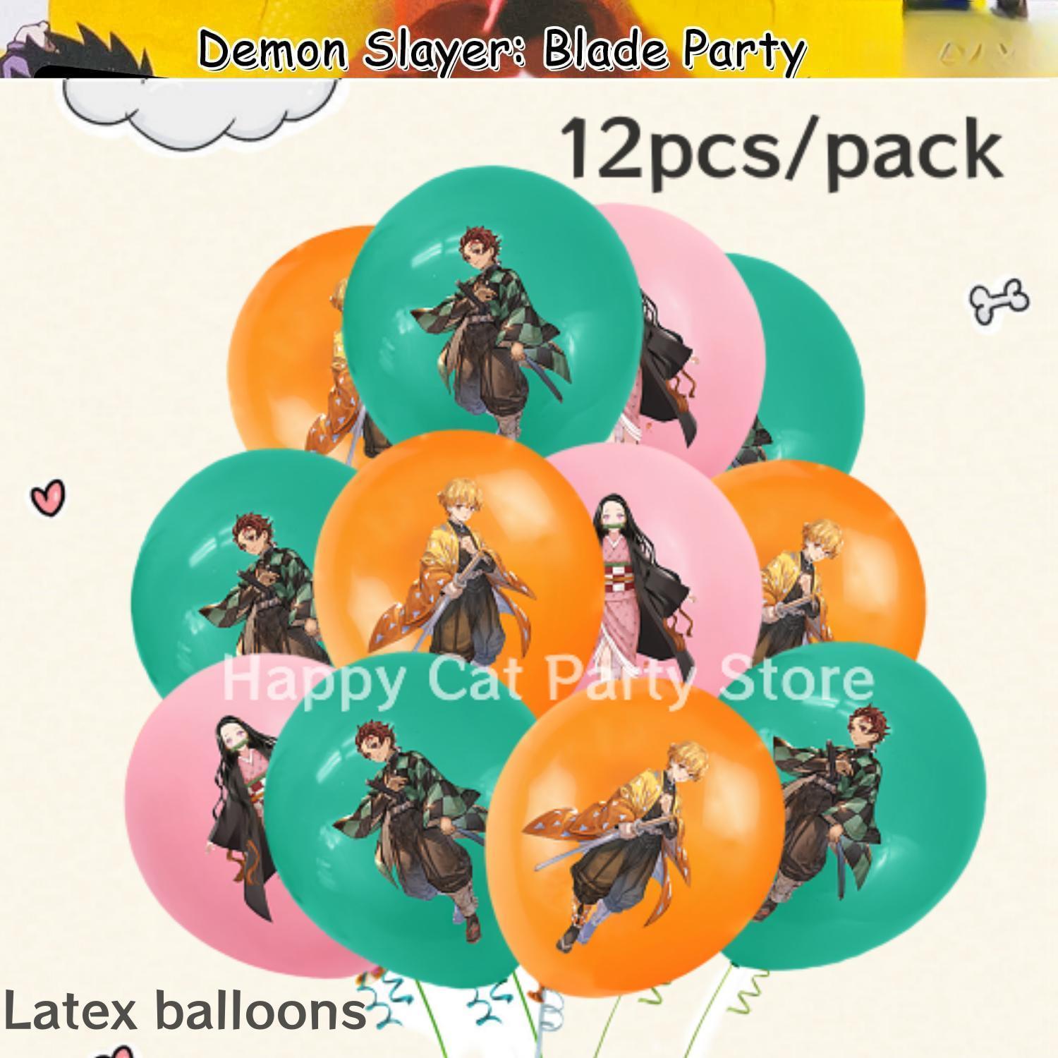 Demon Slayer Birthday Party Decor Kimetsu No Yaiba Tableware Tablecloth Plate Cup Balloon Baby Shower Kids Favors Party Supplies Demon Slayer Birthday Party Decor Kimetsu No Yaiba Tableware Tablecloth Plate Cup Balloon Baby Shower Kids Favors Party Supplies