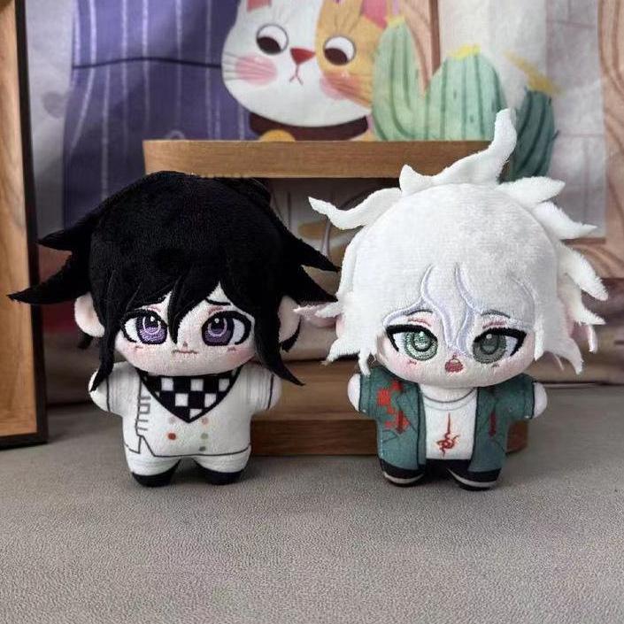 10CM Anime Danganronpa Plush Doll Hinata Komaeda Naegi Mini Starfish Body Printed Plush Keychain Pendant Kids Gifts Plushies