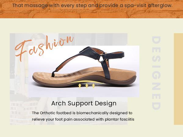 Athlefit Women's Comfortable Orthopedic Sandals Thong Dressy T-Strap Orthotic Casual Summer Arch Support Sandals Athlefit Women's Comfortable Orthopedic Sandals Thong Dressy T-Strap Orthotic Casual Summer Arch Support Sandals