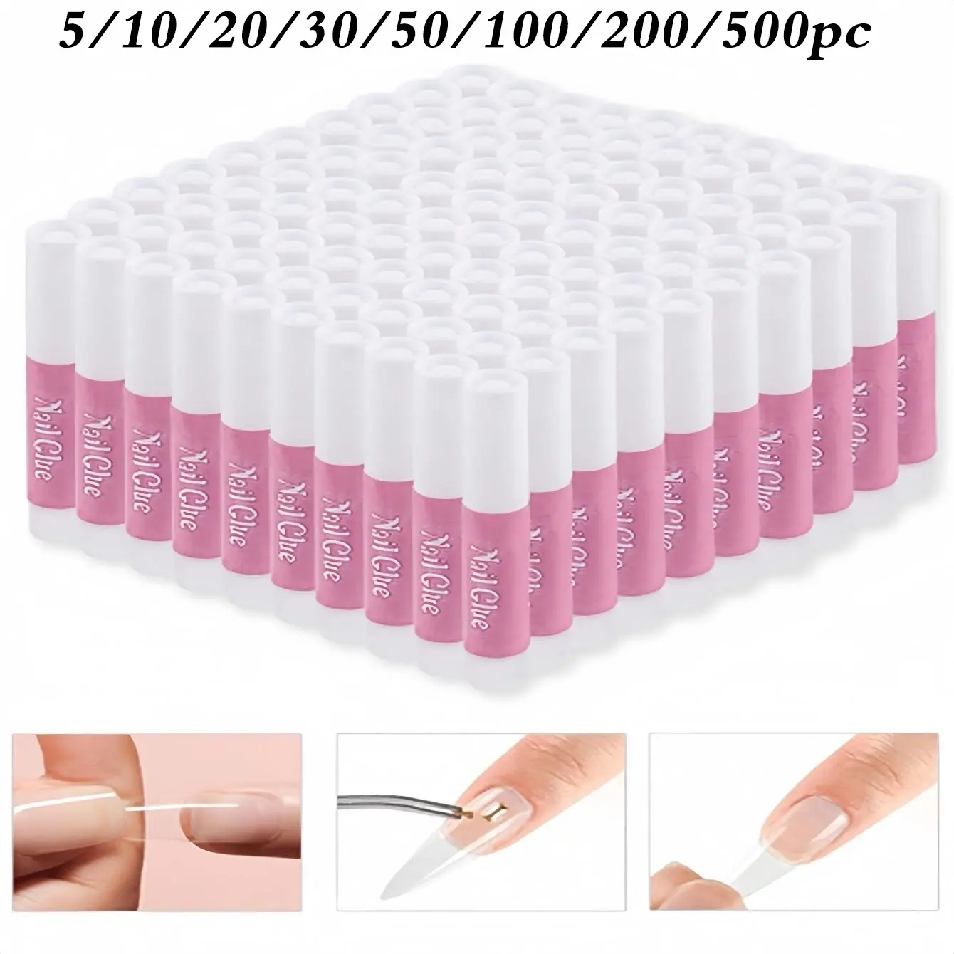 Nail Glue, Super Strong Nail Art Glue For Acrylic Nails Long Lasting Professional Nail Tip Glue For Press On Nails Bond For Acrylic Nails Adhesive Nail Glue For False Nail Tips Nail Glue Extension 2g/0.07OZ/PCS