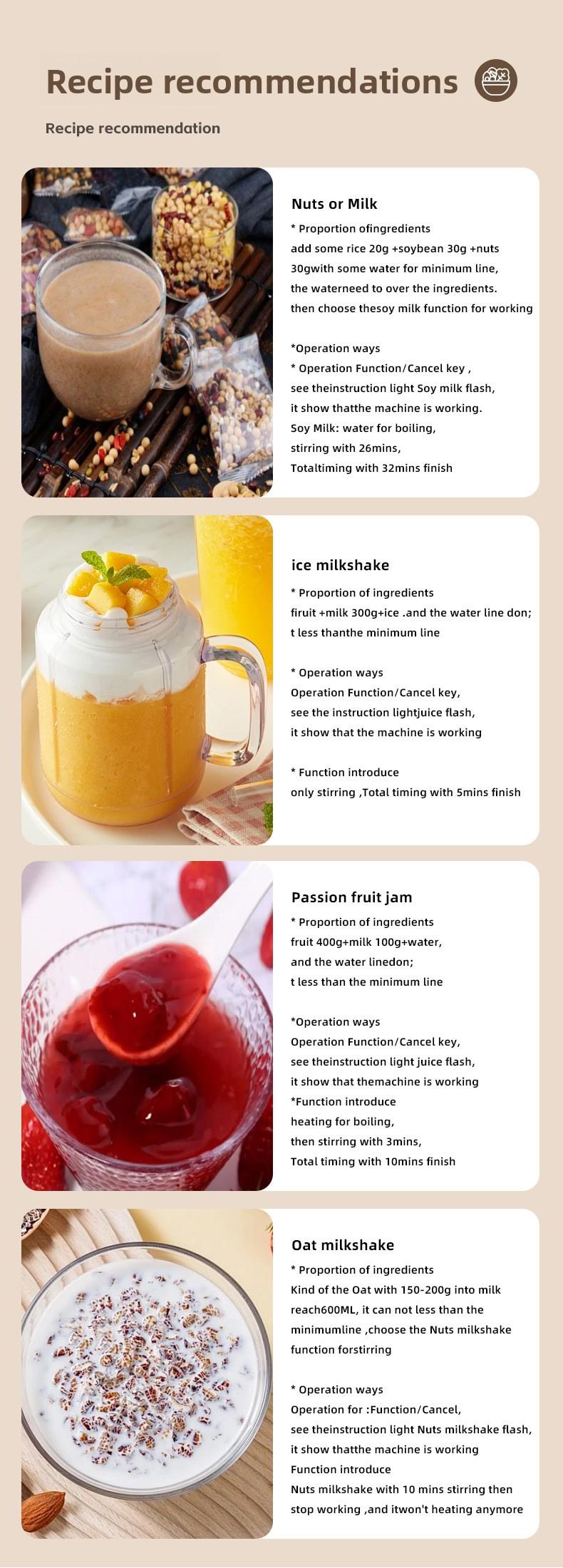 Multifunction Nut Milk Juice Maker,Automatic Soybean Machine Oat With Timer and Keep-Warm