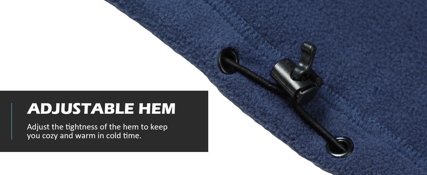 Pioneer Camp Men's Lightweight Polar Fleece Jacket Full Zip Antistatic Casual Coat Soft Warm Outwear with Zipper Pockets