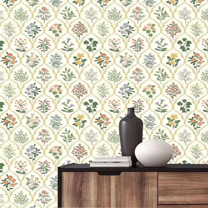 Elegant Botanical & Floral Art Peel And Stick Wallpaper,Boho Wallpaper Removable Self Adhesive Contact Paper for Kitchen, Boho Wall,Decor Roll, Perfect Gift for Tile Print & Home Decor Enthusiasts