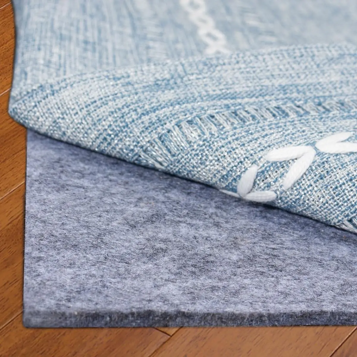 Extra Large 8x10 Ft Thick Felt Cushioned Rug Pad for Hardwood Floors Keeps Rug in Place Soft