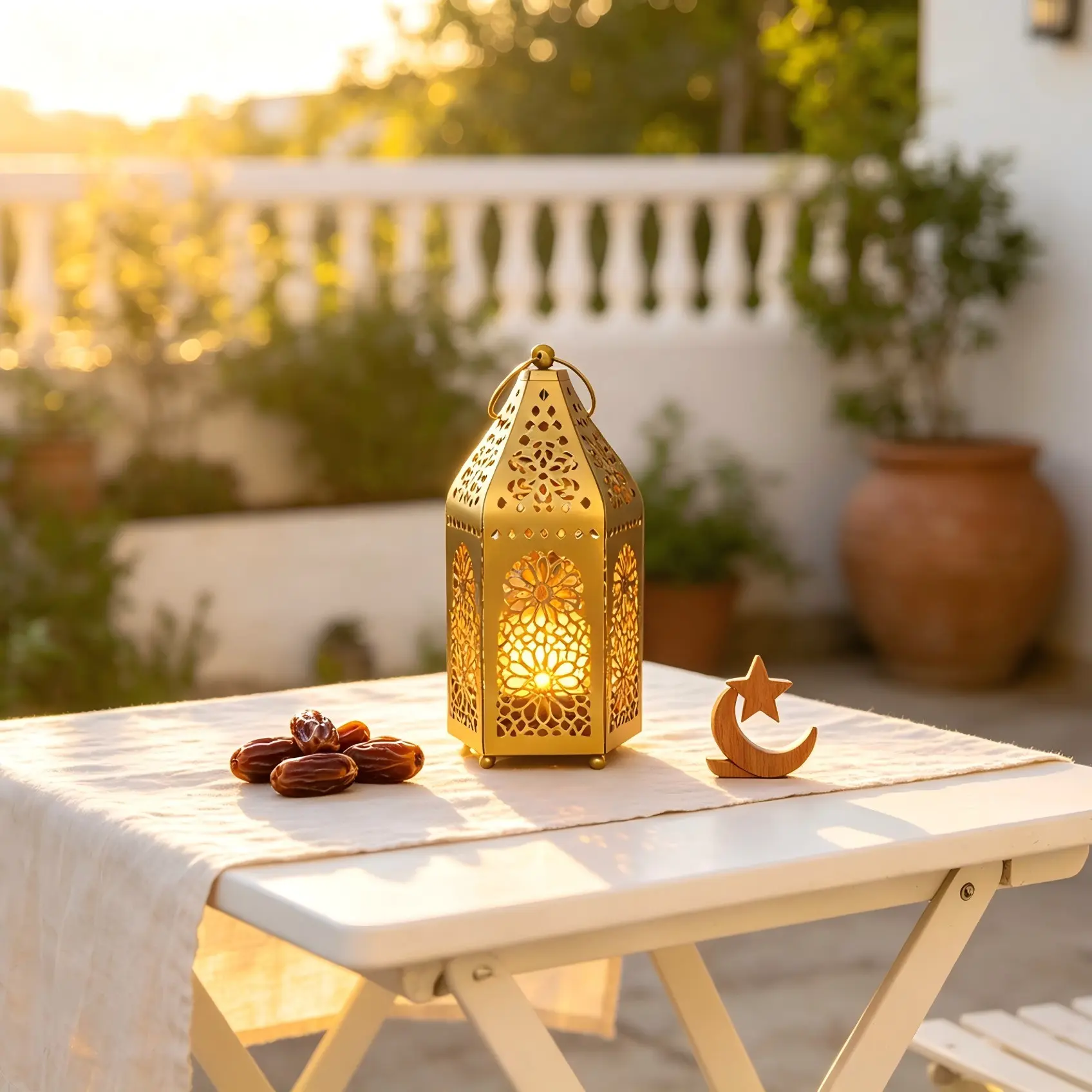 Moroccan Style Hanging Lantern Set, Bohemian Courtyard Decor, Vintage Cutout Wall-Mounted Candle Holder, Dreamy Light Projection for Home Porch