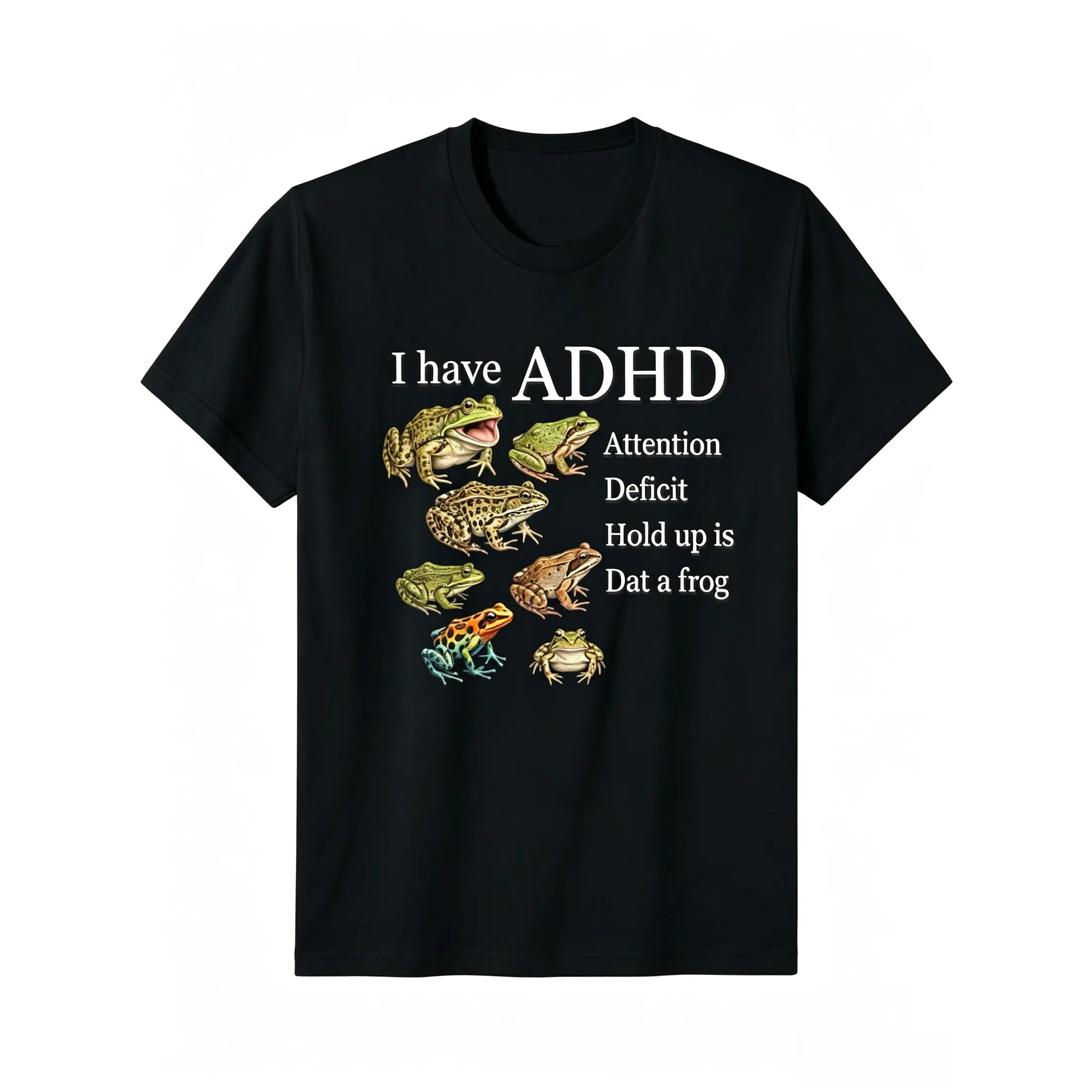 I Have ADHD Frog Lover Nature Forest Animals Funny T-Shirt