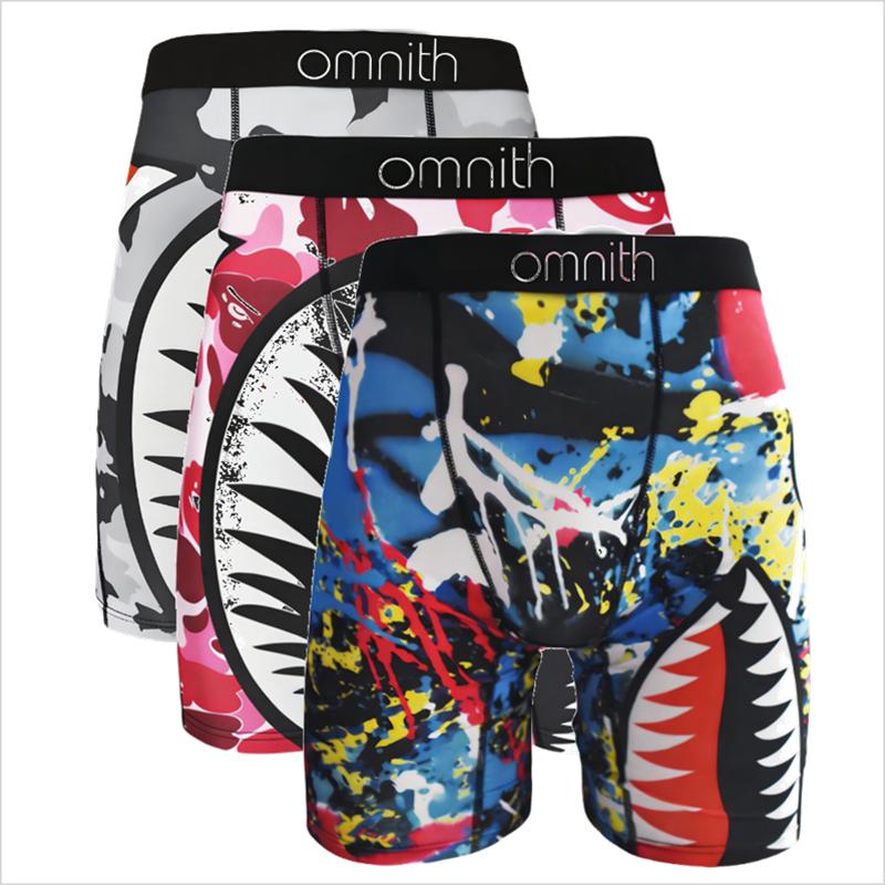 3Pcs/2Pcs Men's Boxer Shorts Streetwear Bold Print Styles Airy Breathable Fabric for All-Day Comfort Running Cycling Swimming Casual Use Plus Sizes Included - Menswear