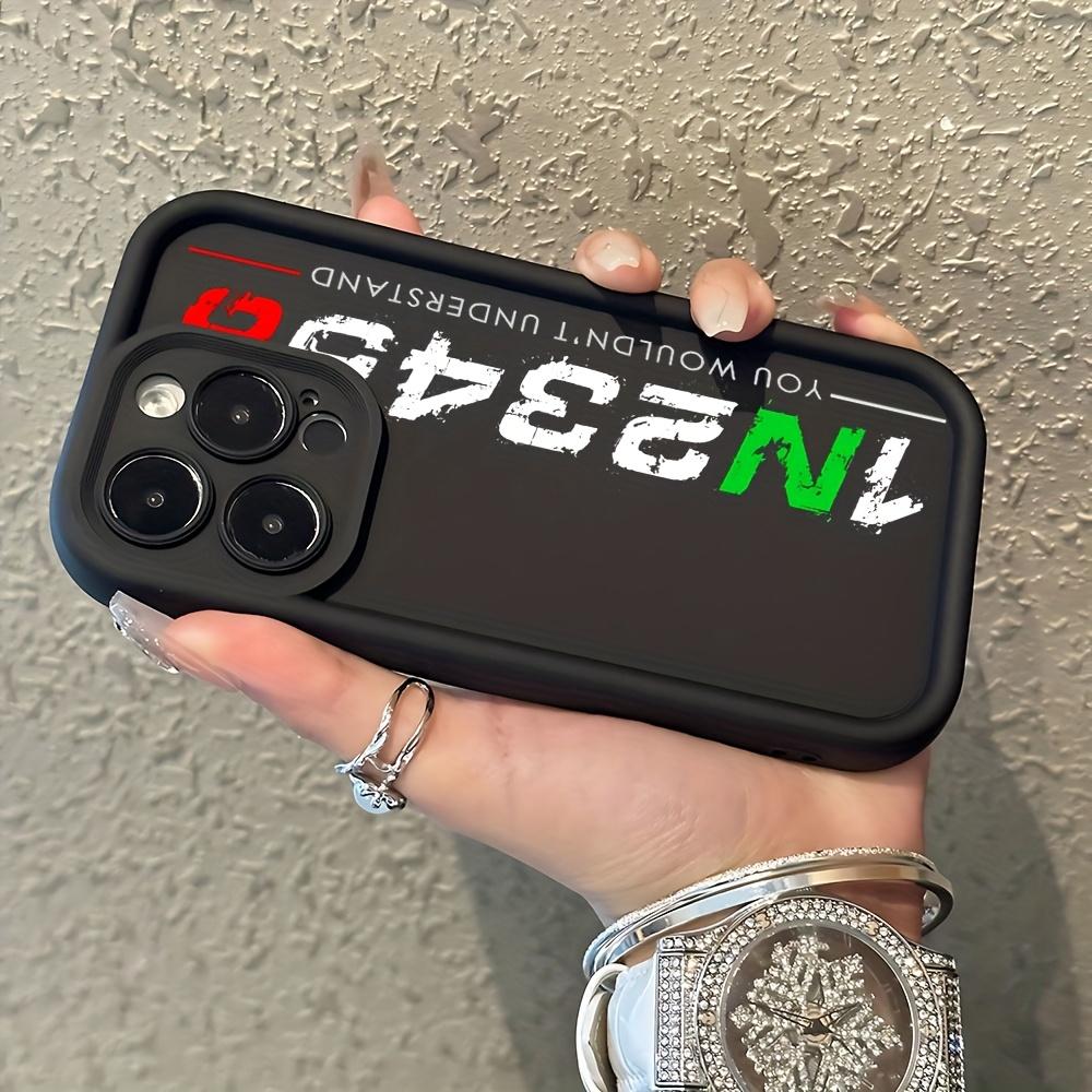 Motorcycle Rider 1N23456 Phone Case Suitable for iPhone 17 E Air Pro ProMax iPhone16 15 14 Plus 13 12 Mini 11 X XS XR Shockproof Soft TPU Back Cover