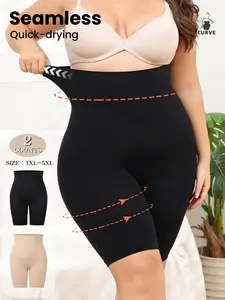 Women's Seamless High-Waisted Control Shorts, Postpartum Shaping Underwear, Anti-Roll Safety Panty, Wearable All Year Round