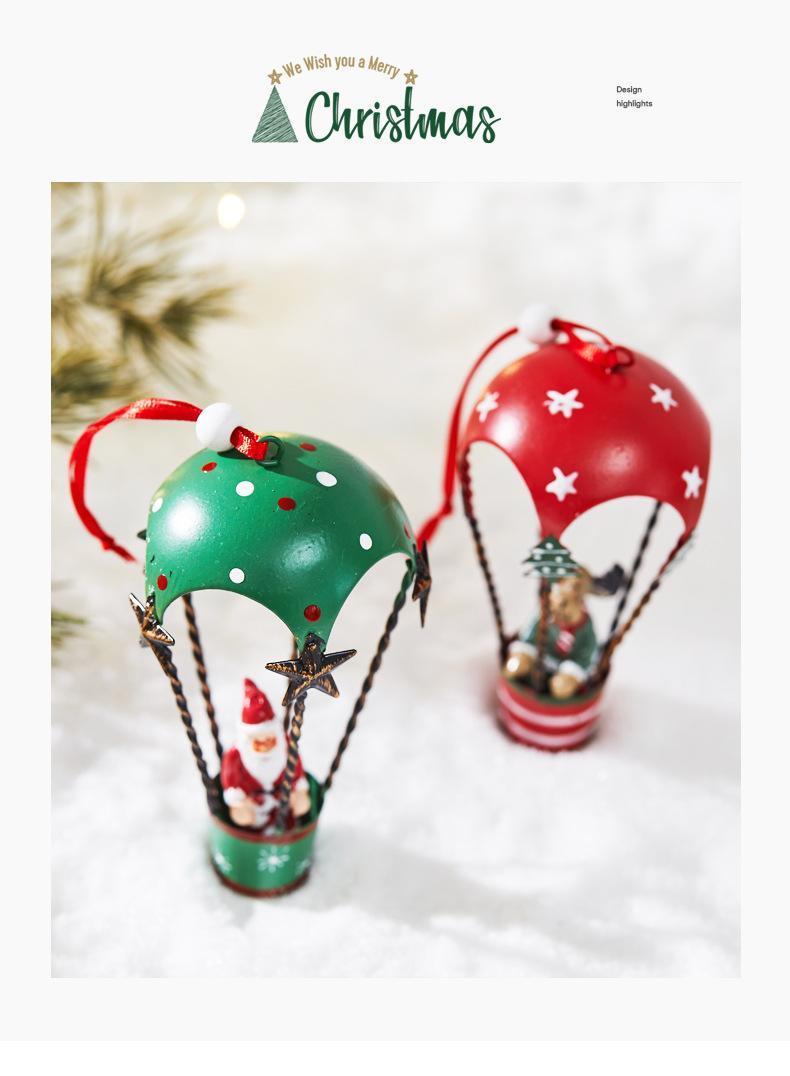 2025 New Christmas Wrought Iron Decorative Cabin Mailbox Indoor And Outdoor Decorations, Bar, Shopping Mall Window  Ornaments