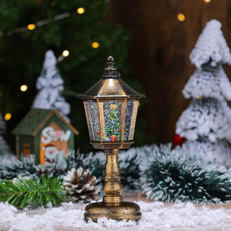 Christmas Music Water Night Light, Led Lantern, Glowing Decoration Ornament for Holiday Party Atmosphere Decor, Festive Home Decor Accessory #TOP PICKS