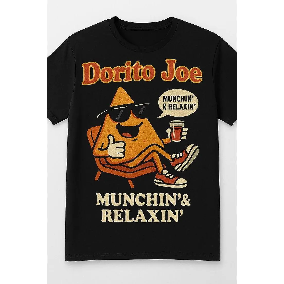 Men's humorous graphic shirt, relax and enjoy everything T-shirt Menswear Tops
