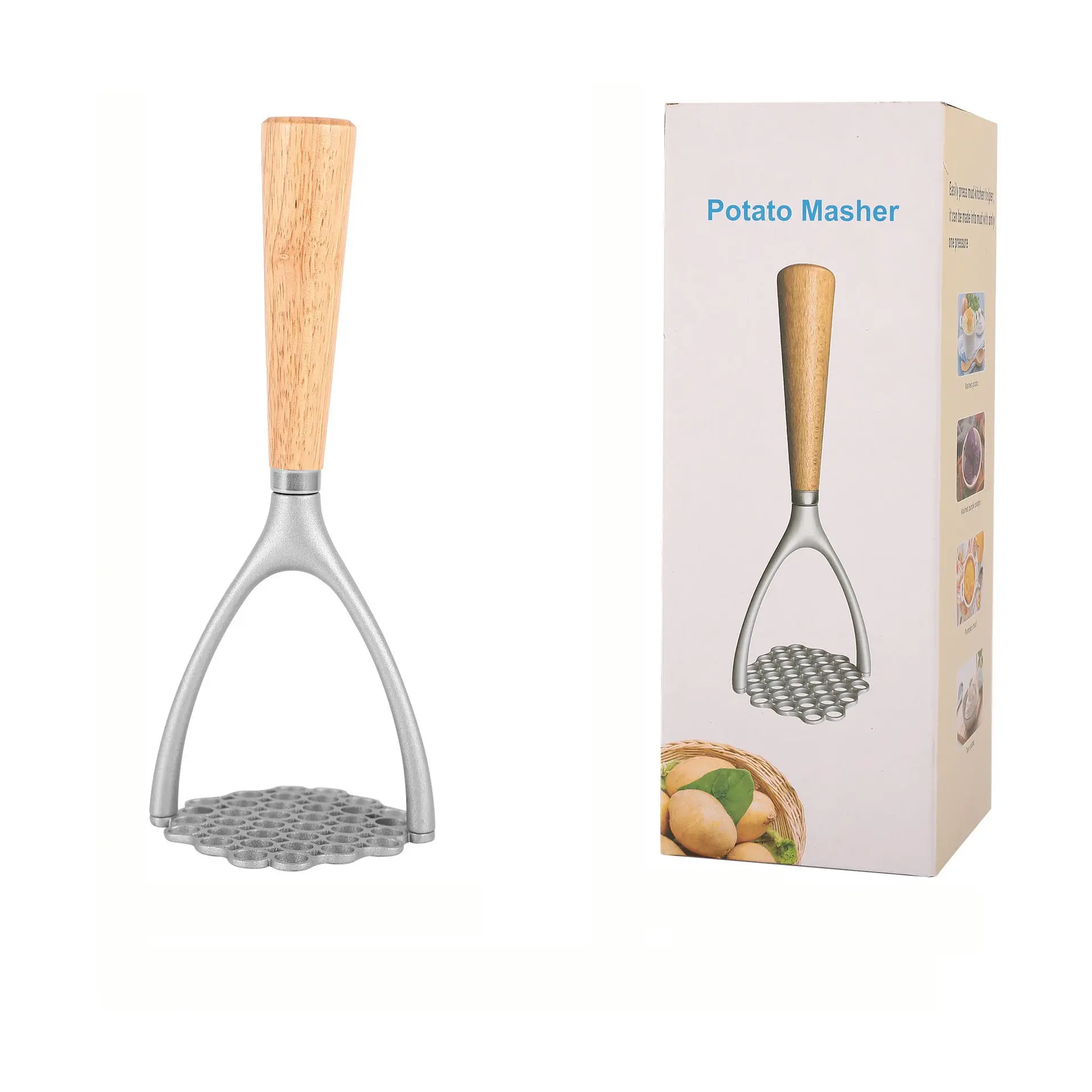 1pc Potato Masher, Multi-Functional Potato Ricer, Potato Crusher, Potato Sifter, Handheld Kitchen Press Tool, Kitchen Utensil, Kitchenware, Kitchen Gadgets