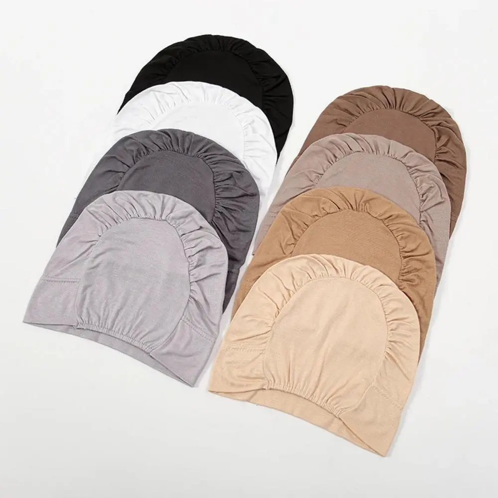 Women's Silky Cotton Undercap Headscarf - Stretchy, Breathable Slip-On Bonnet Beanie for Full Hair Coverage, Casual Use, Sleep, Mothers & Friends' Birthdays, Beanie Cap, Comfortable Everyday Head Covering
